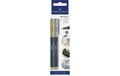 Faber-Castell Metallics Marker 2er Etui, Silber & Gold
