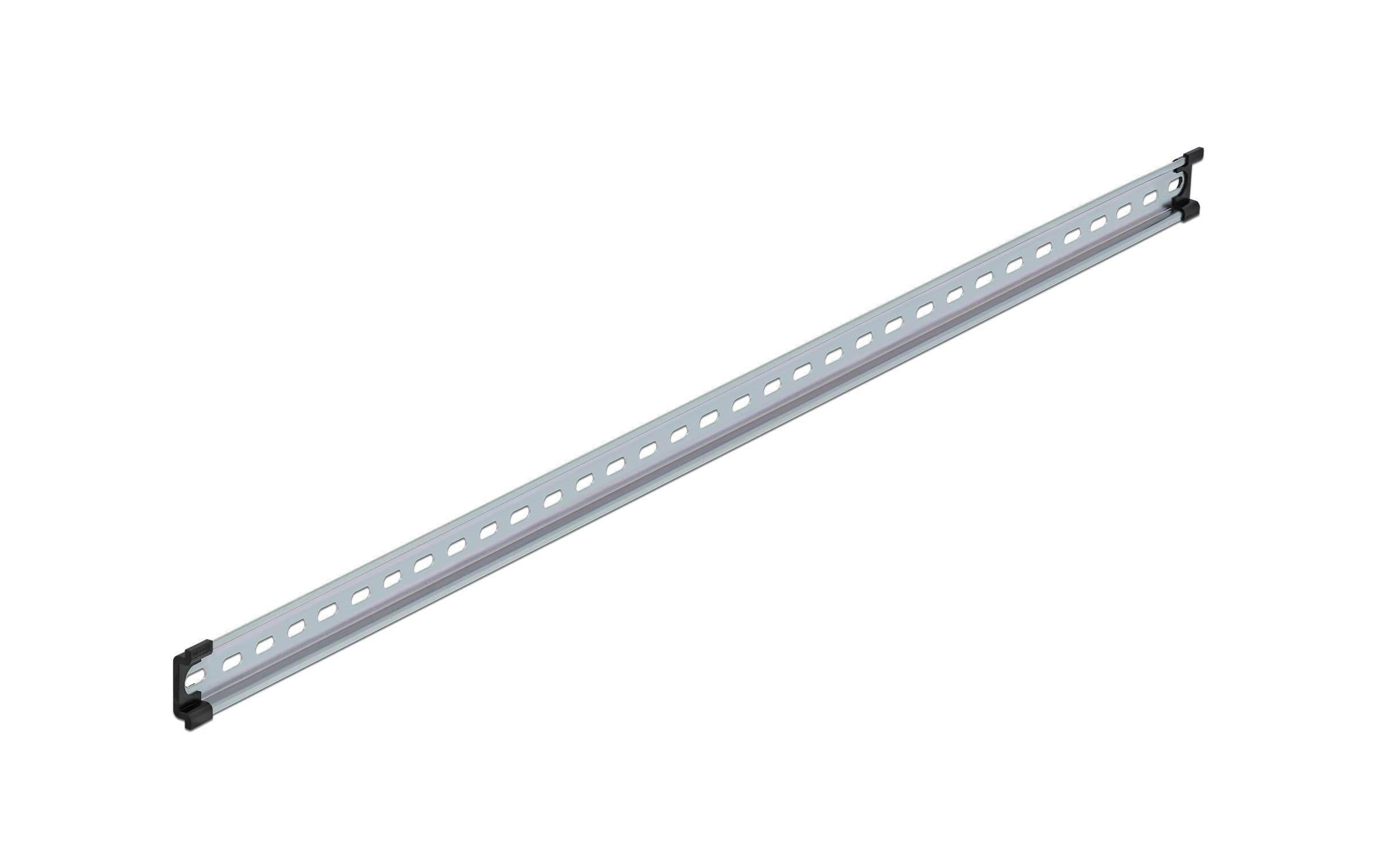 Delock Hutschiene 100cm, mit Schlitzlöcher 1000 x 35 x 7.5mm, Stahl