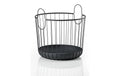 Zone Aufbewahrungskorb Inu schwarz D 40.6 cm H 41.1 cm, Metall