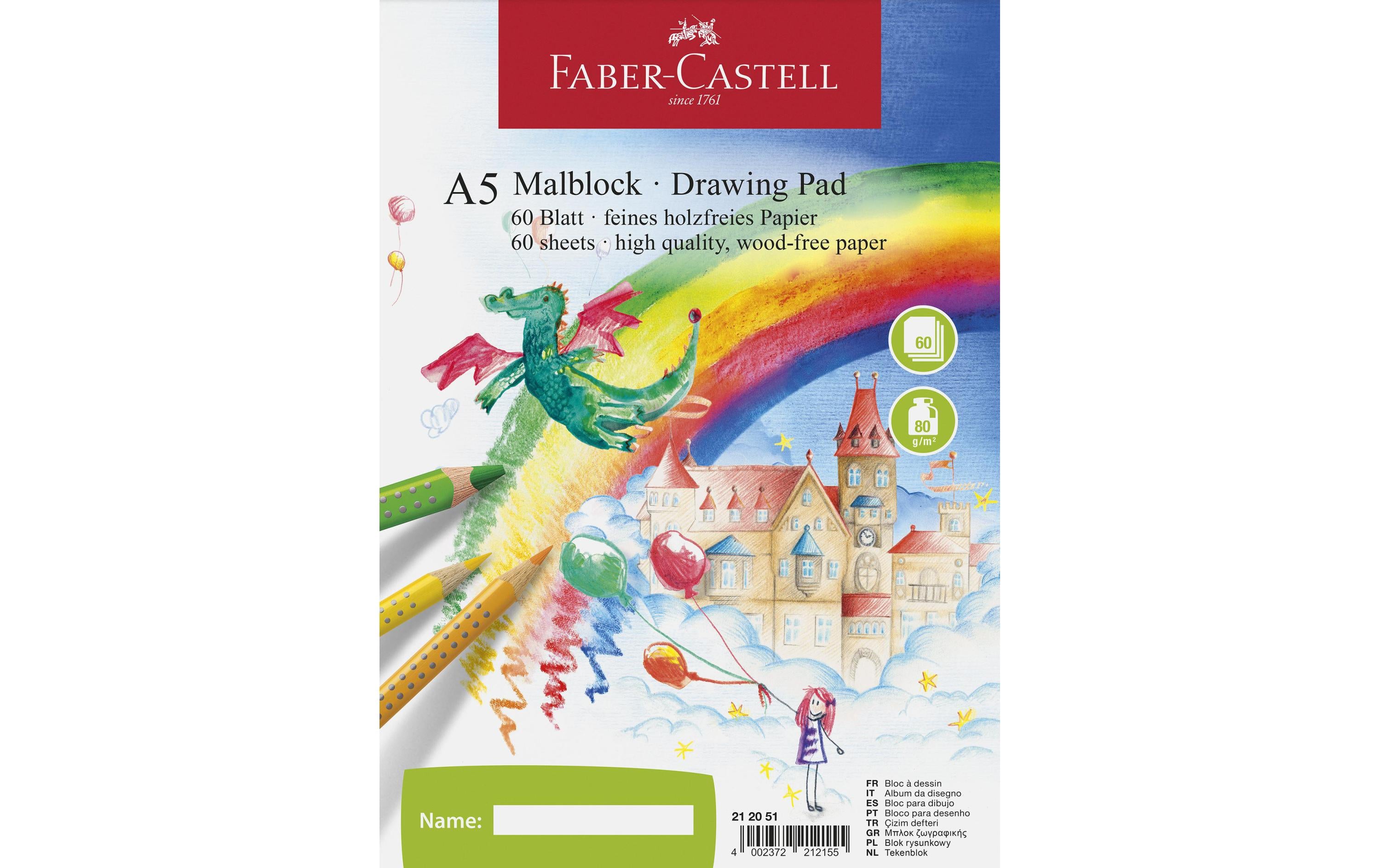 Faber-Castell Malblock A5 60 Blatt, 80g/m2
