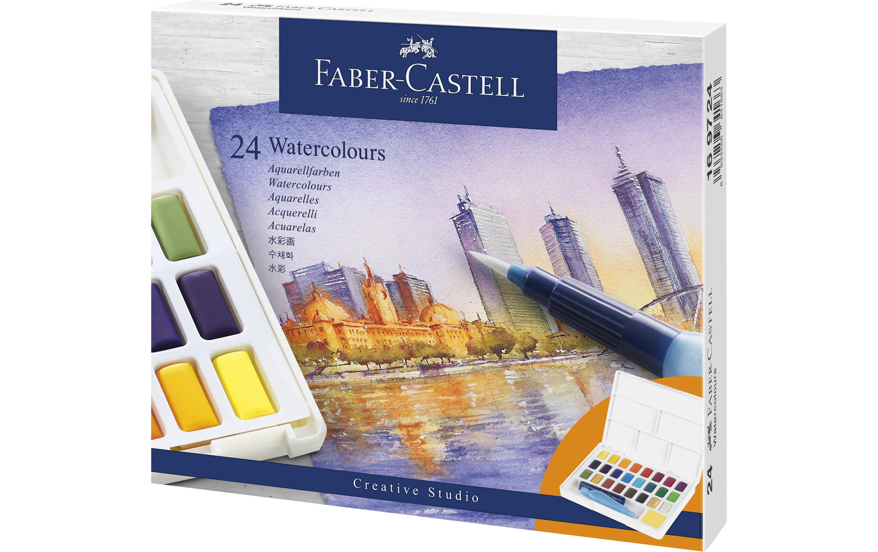 Faber-Castell Aquarellfarben Näpfchen 24er Etui