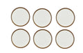 Bitz Dessertteller 21cm grau/creme 6 Stk., D: 21cm, H: 2cm, Stoneware