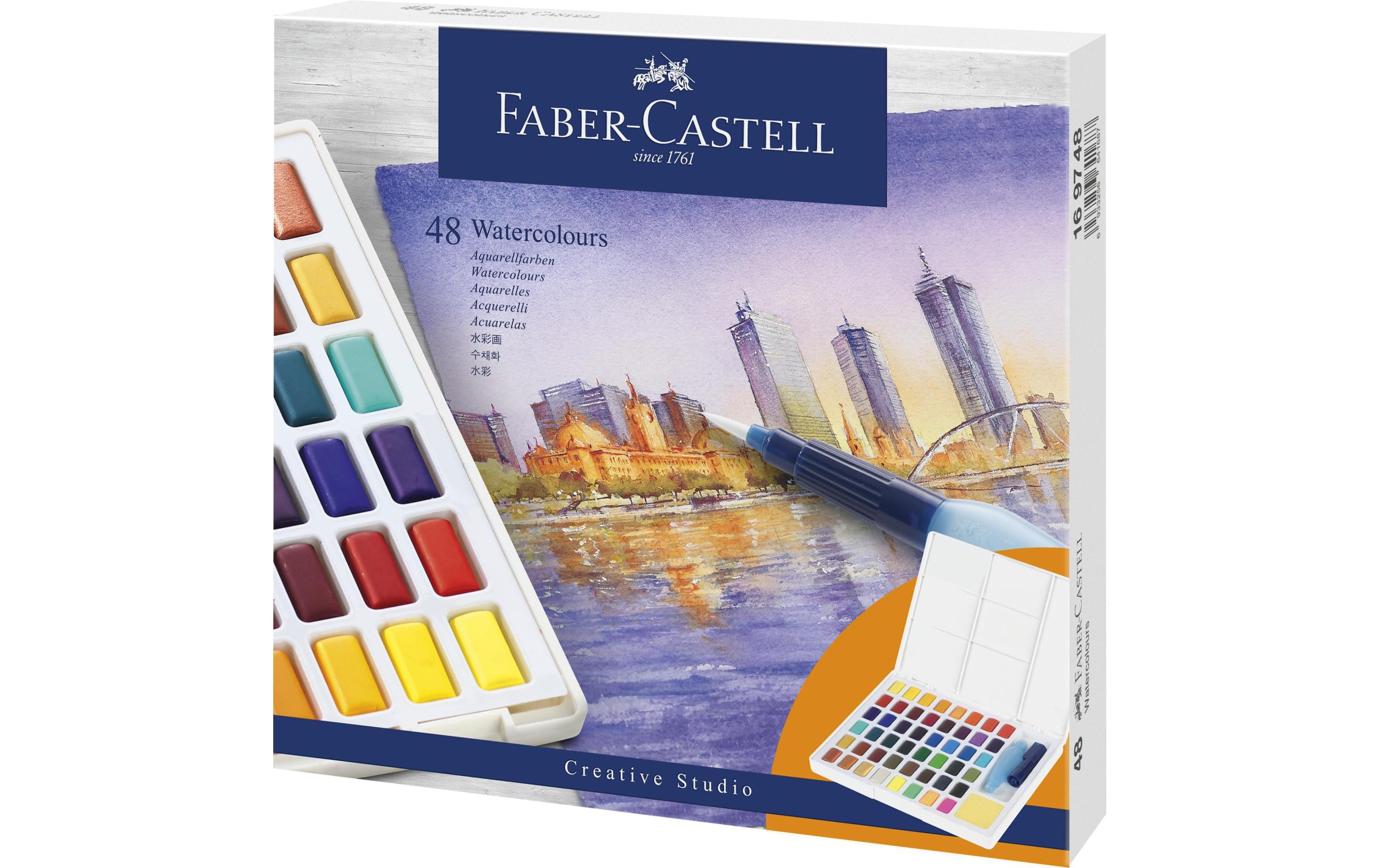 Faber-Castell Aquarellfarben Näpfchen 48er Etui