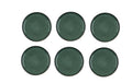 Bitz Dessertteller 21cm schwarz/grü 6 Stk., D: 21cm, H: 2cm, Stoneware