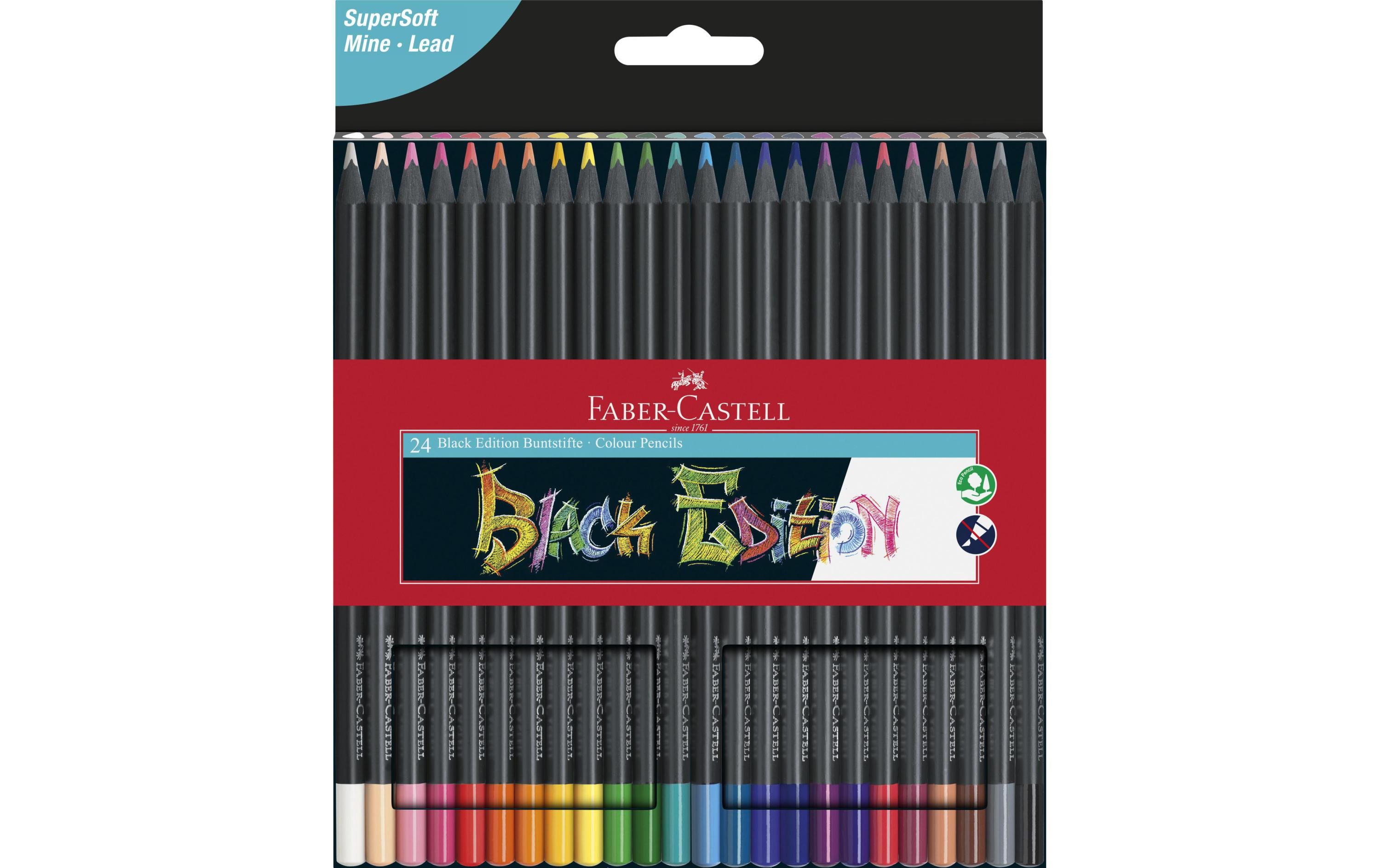 Faber-Castell Farbstifte Black Edition 24er Kartonetui