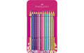 Faber-Castell Farbstifte Sparkle Metalletui, 12 Stifte