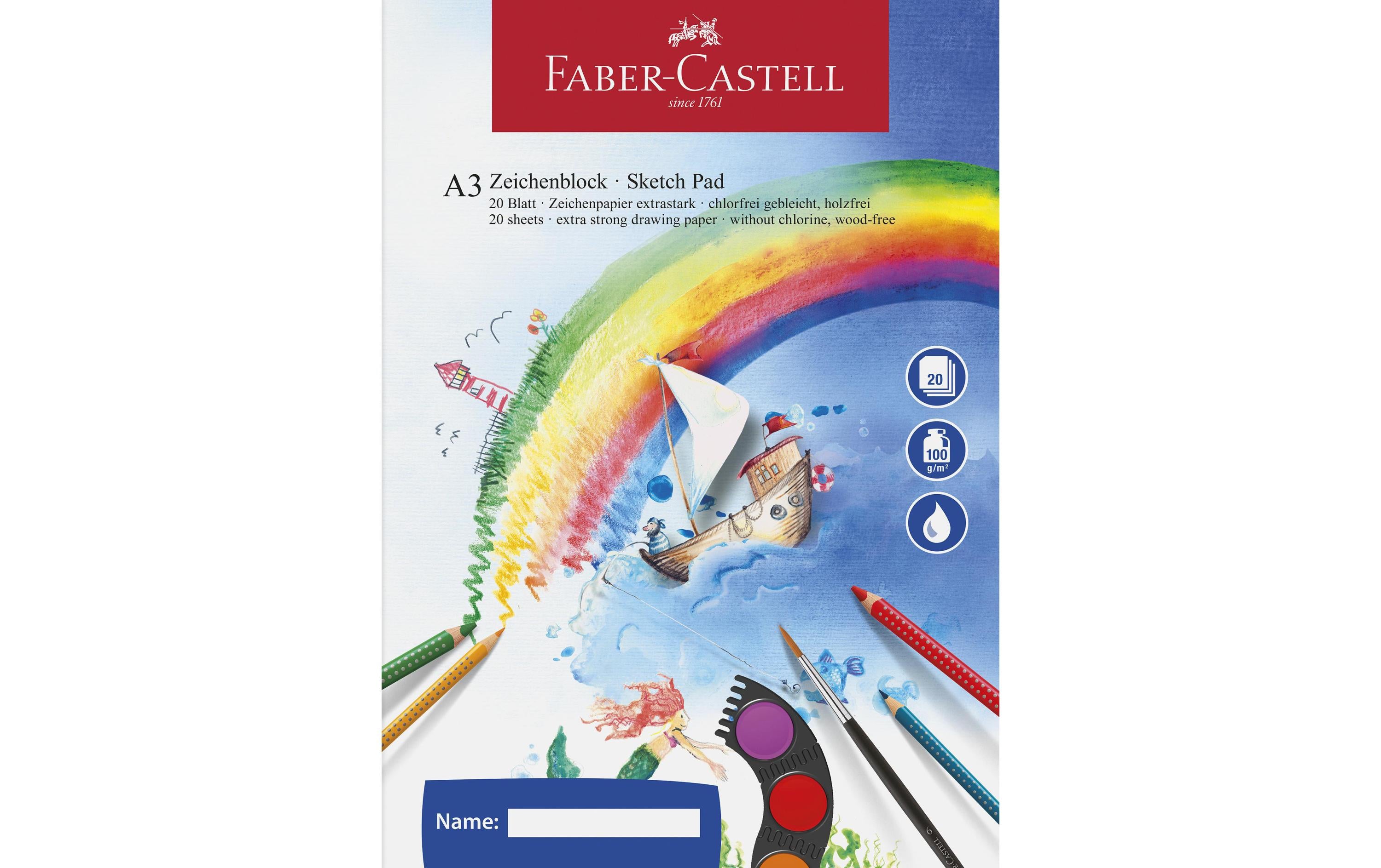 Faber-Castell Zeichenblock A3 20 Blatt, 100g/m2