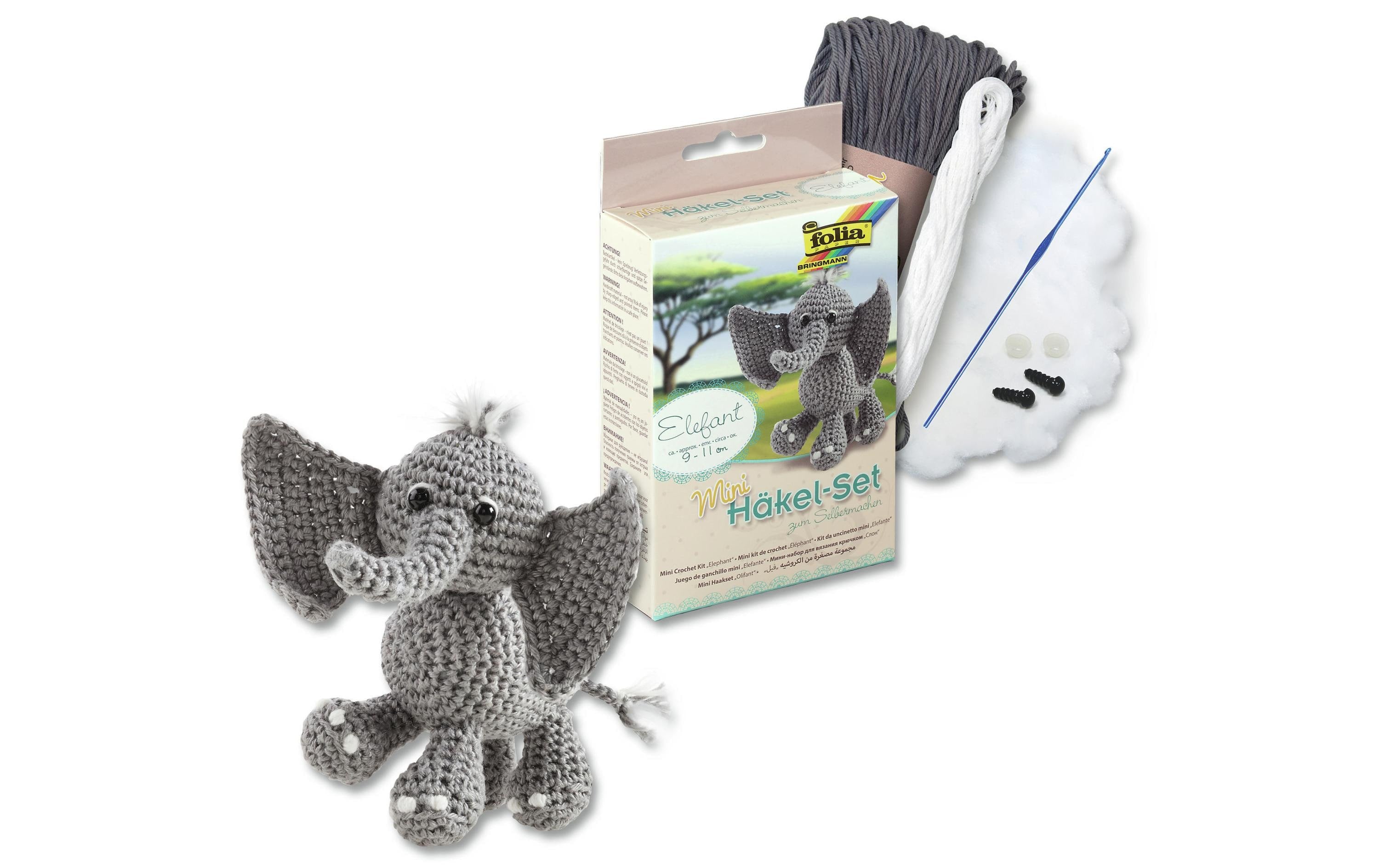 Folia Mini Häkelset Elefant