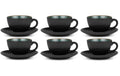 Bitz Kaffeetasse 240ml Schwarz/Grün 6 Stück, V: 240ml, H: 6cm, D: 10cm