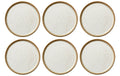 Bitz Dessertteller 21cm creme/creme 6 Stk., D: 21cm, H: 2cm, Stoneware
