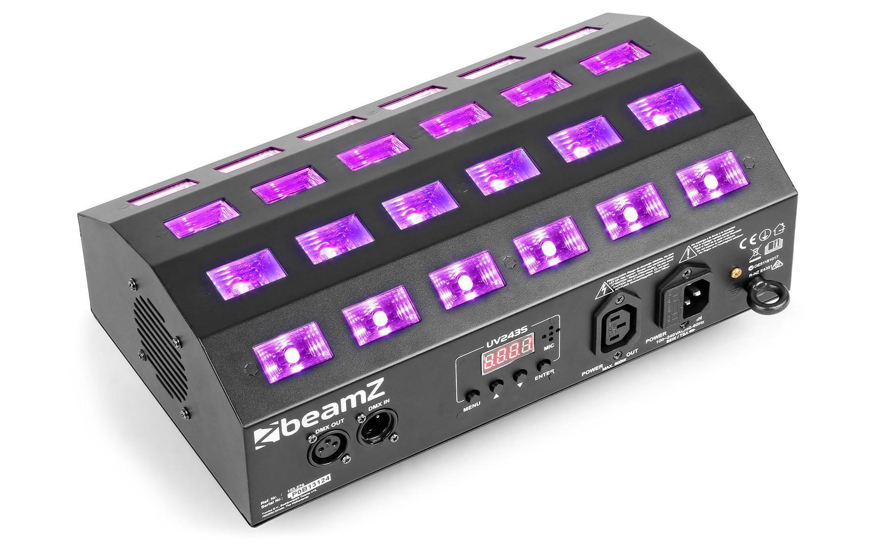 BeamZ BUV463 Flood UV, 24x 3W, DMX