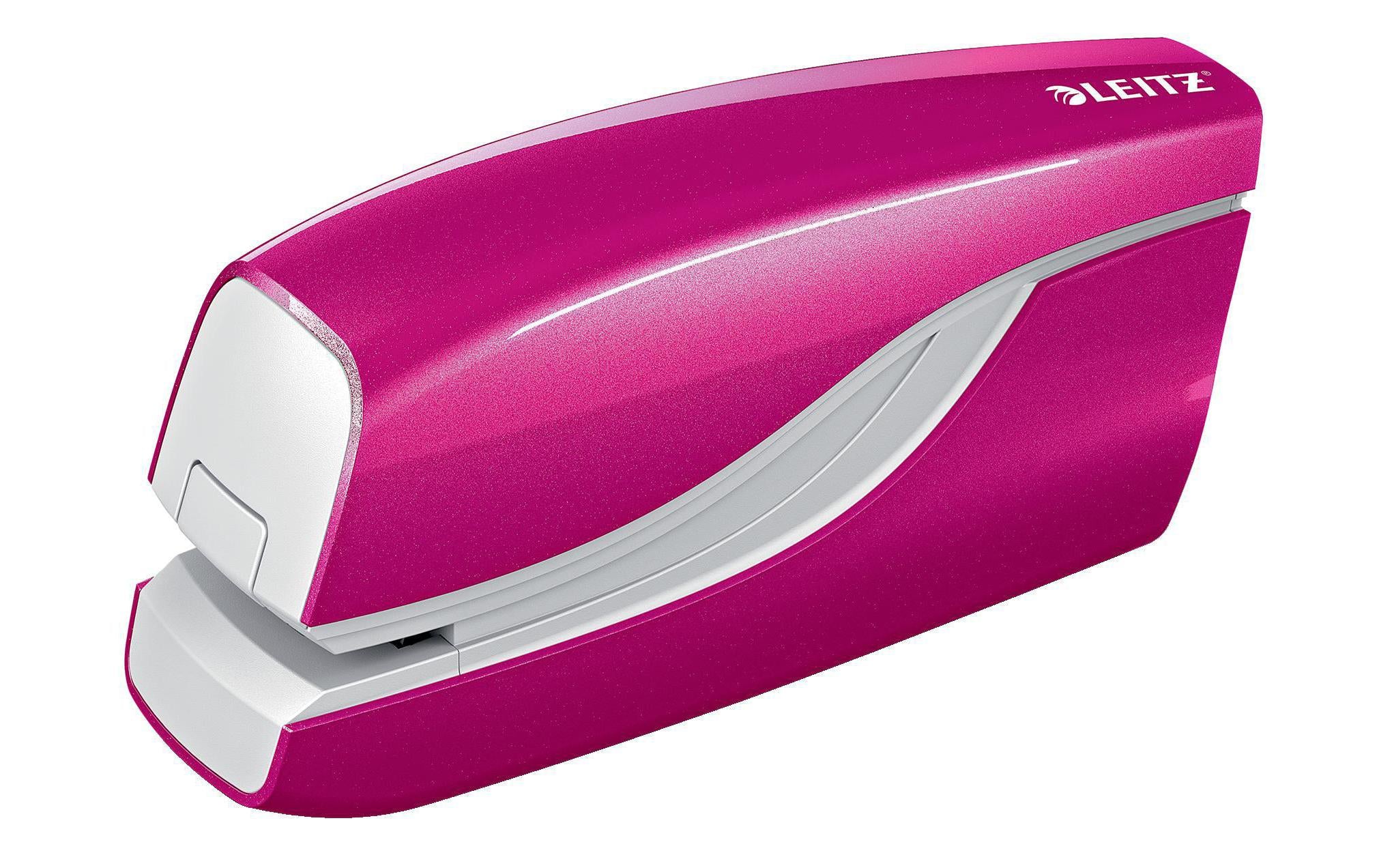 Leitz WOW Elektrisches Heftgerät NeXXt pink met., 10 Blatt, Batteriebetrieb
