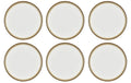 Bitz Speiseteller 27cm Grau/Cream 6 Stk., D: 27cm, H: 2.5cm, Stoneware