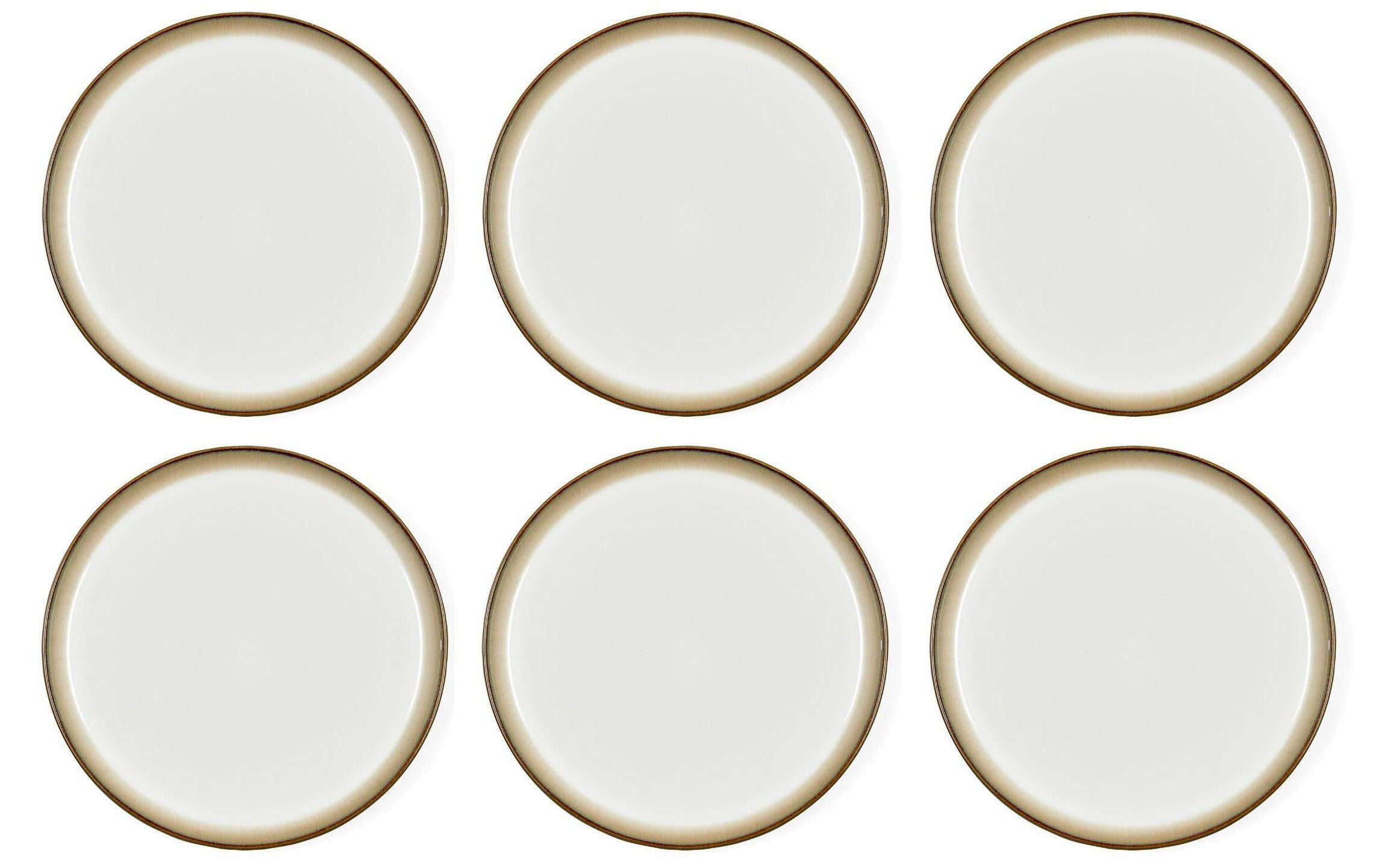Bitz Speiseteller 27cm Grau/Cream 6 Stk., D: 27cm, H: 2.5cm, Stoneware