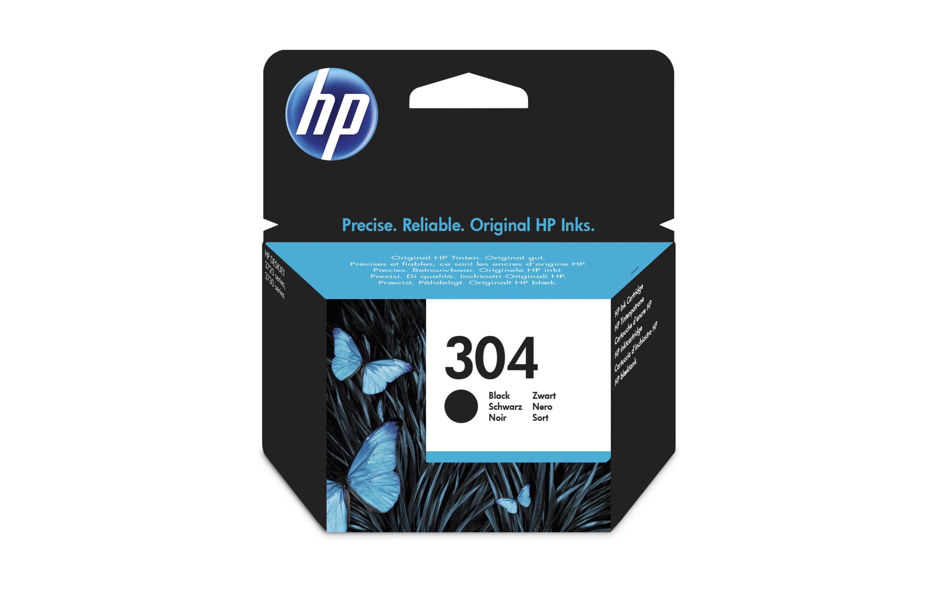 HP Tinte Nr. 304 - Black (N9K06AE) 4ml, Seitenkapazität ~ 120 Seiten