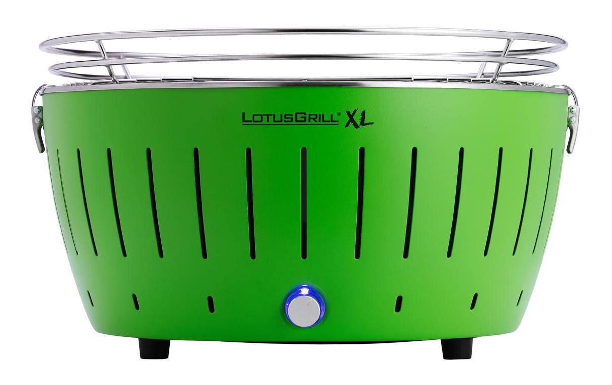 LotusGrill Tischgrill XL, limettengrün 40.5 cm Grillfläche, mit USB