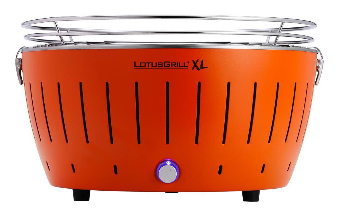 LotusGrill Tischgrill XL, mandarinorange 40.5 cm Grillfläche, mit USB