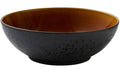 Bitz Salatschüssel schwarz/amber 30cm 1 Stück, Stoneware