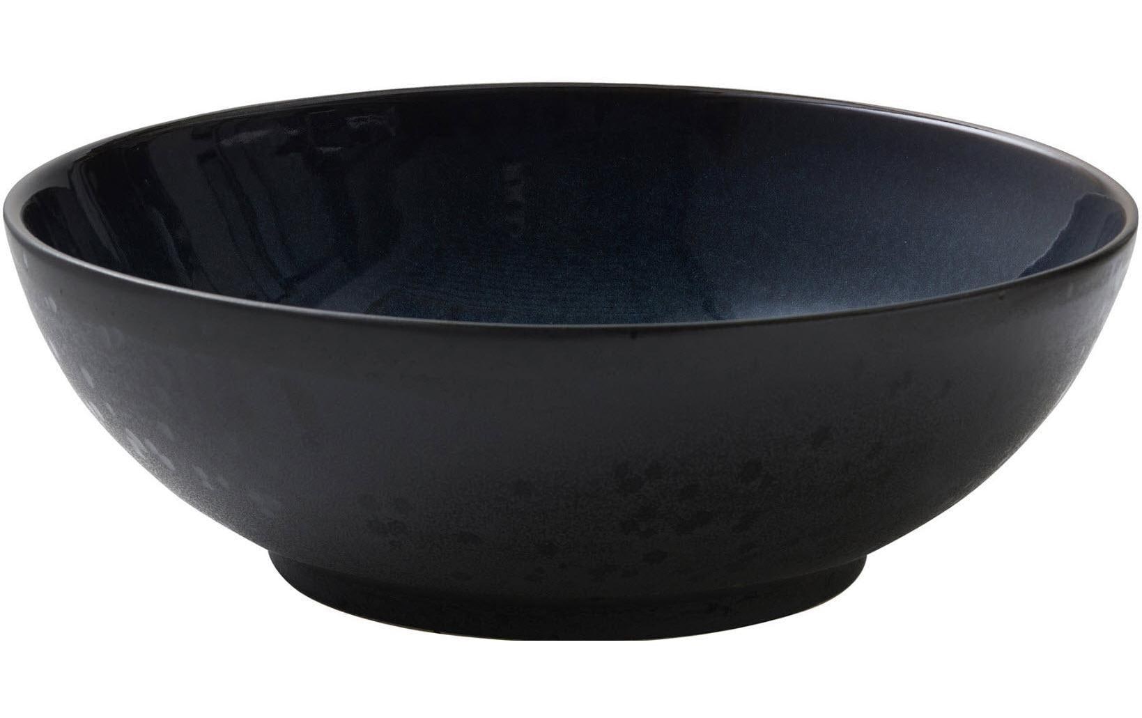 Bitz Salatschüssel schwarz/dunkelblau 30cm 1 Stück, Stoneware