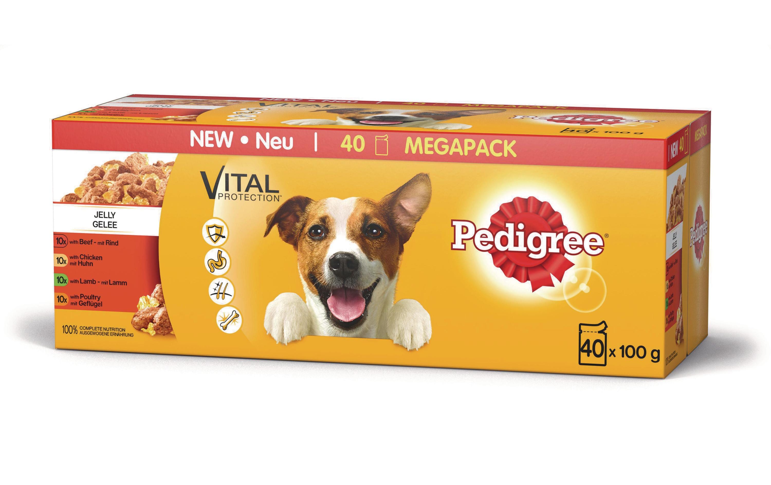 Pedigree Nassfutter Adult in Gelee 40x100g, Beutel