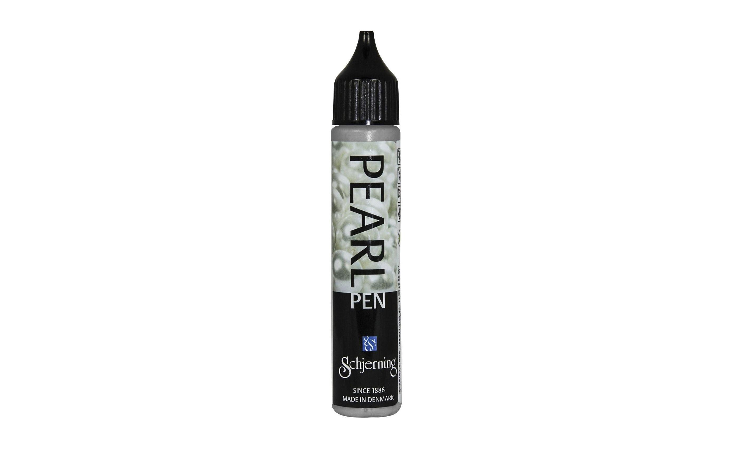 Schjerning Perlentropfenfarbe Pearl Pen Stift à 28 ml, silber