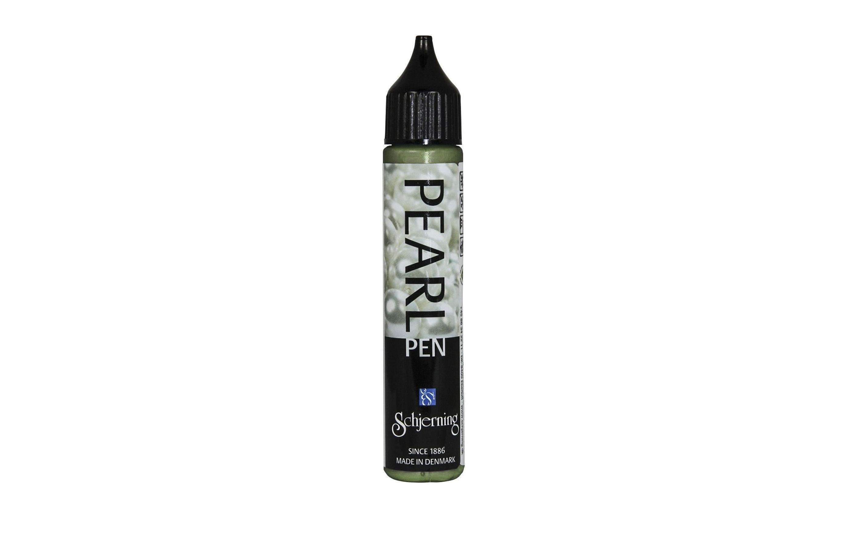 Schjerning Perlentropfenfarbe Pearl Pen Stift à 28 ml, khaki