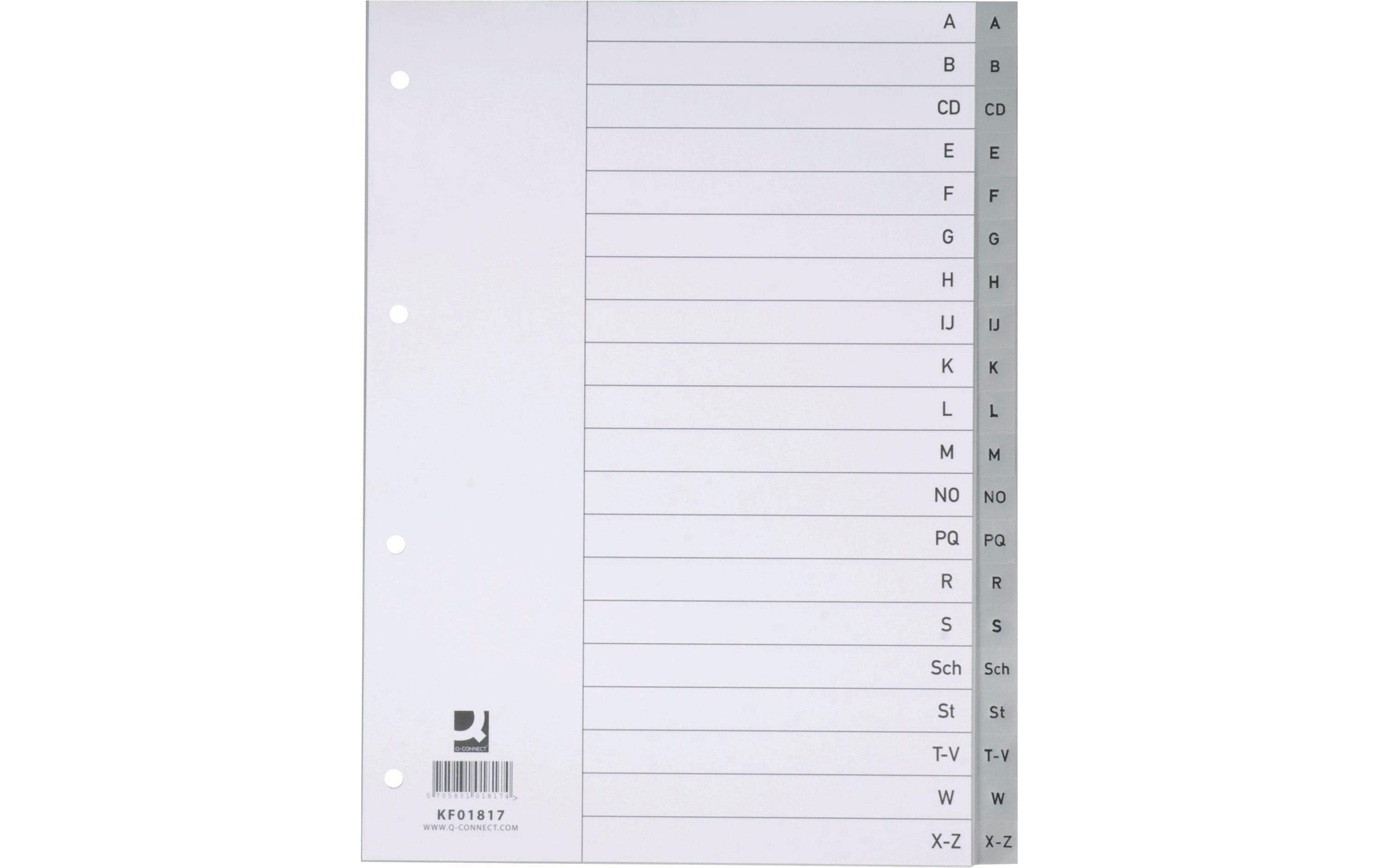 Connect Register A4 A-Z PP