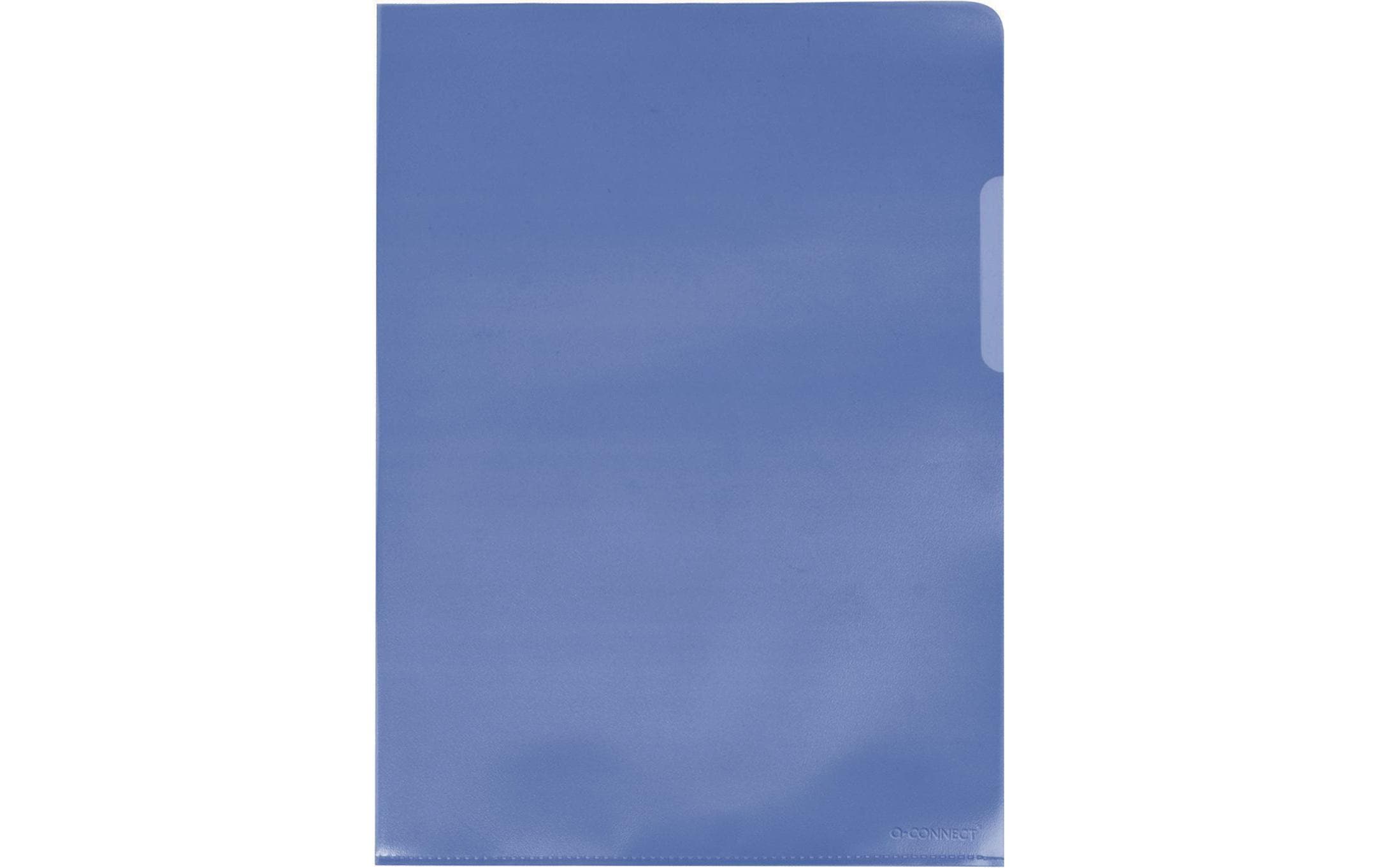 Connect Sichthüllen A4 PP, genarbt, 10 Stück blau