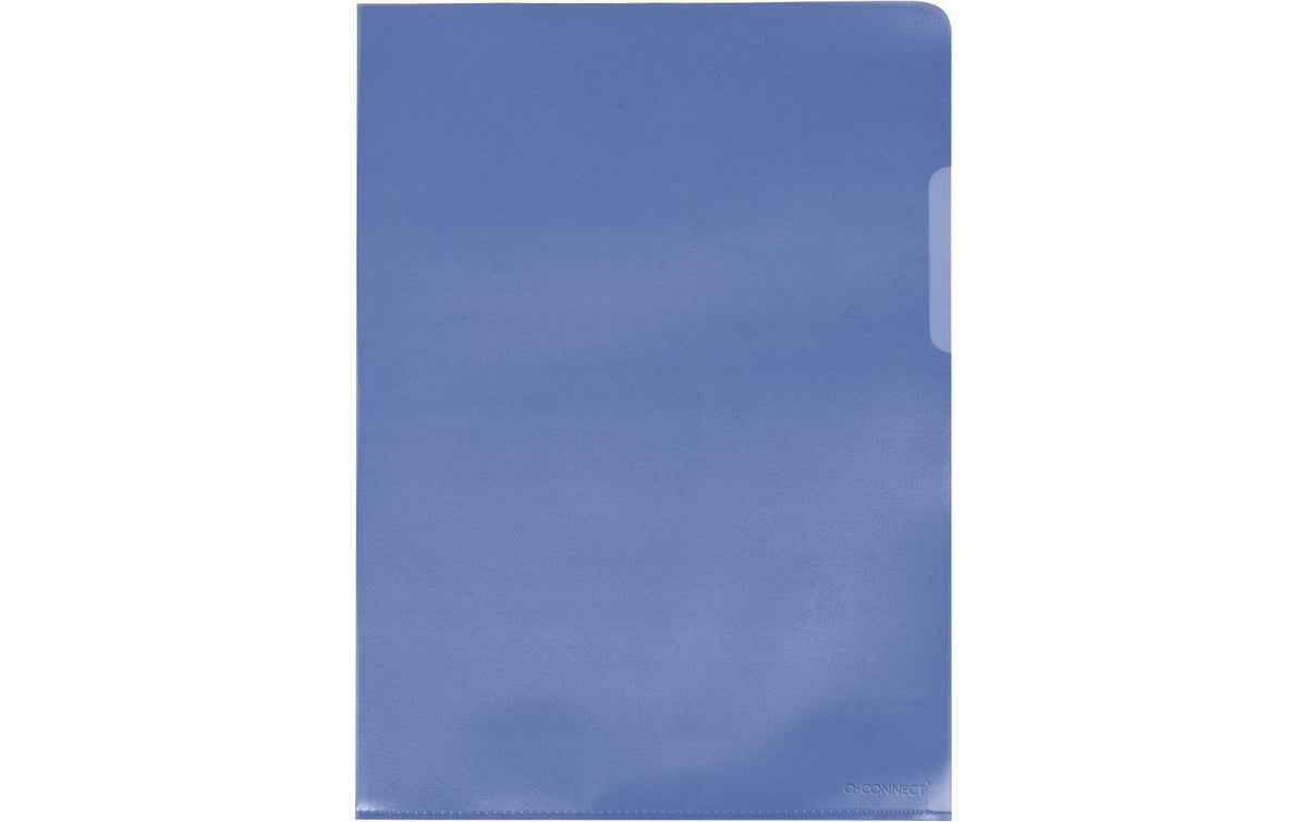 CONNECT, Sichthülle A4 Blau, 10 Stück PP, genarbt, 10 Stück blau