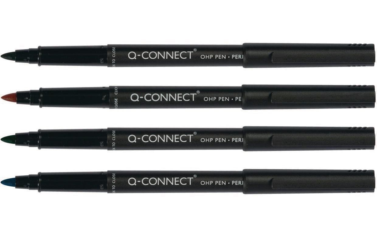 Connect OHP Marker permanent M blau, rot, grün, schwarz