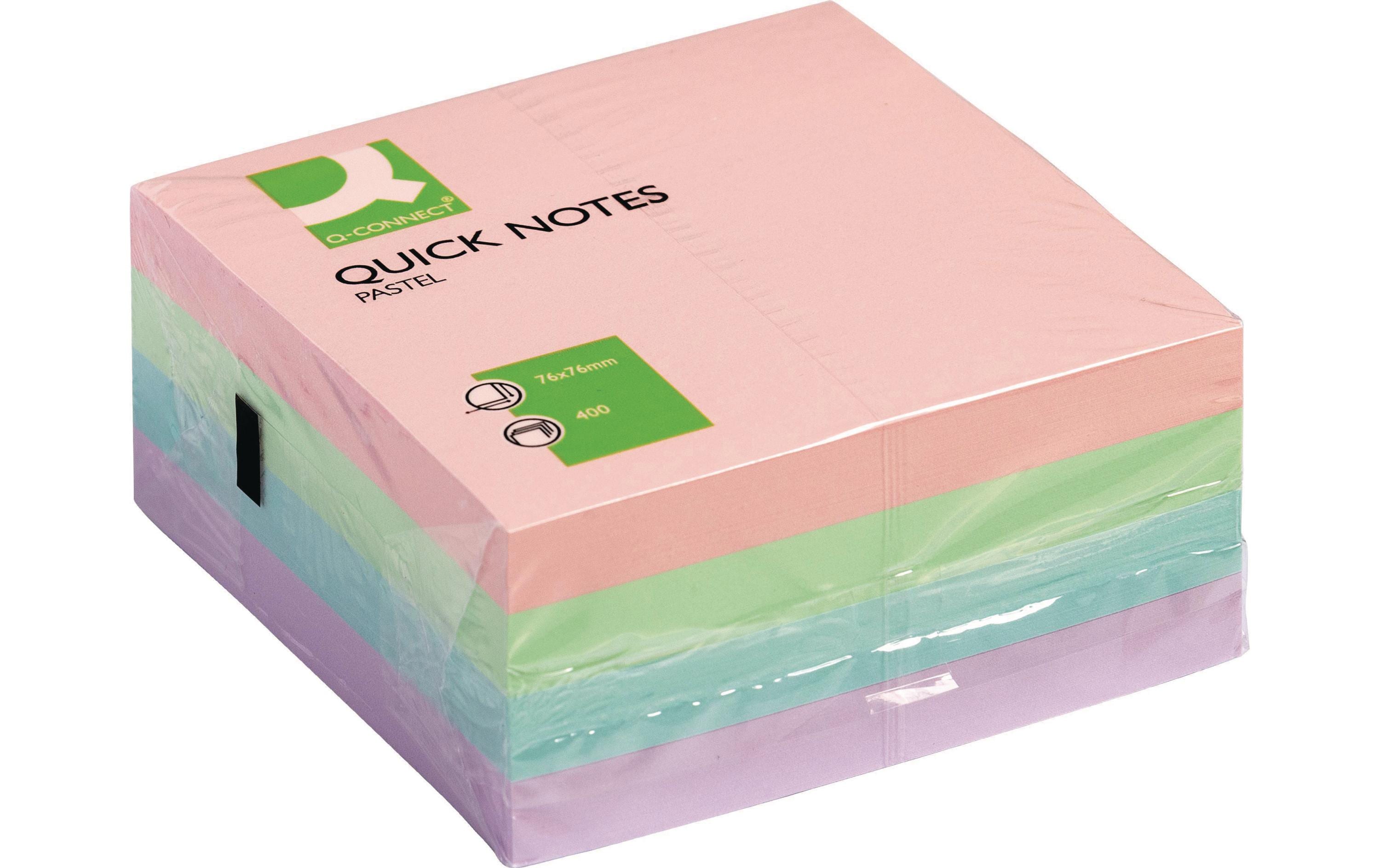 Connect Haftnotiz Würfel pastell 76 x 76 mm