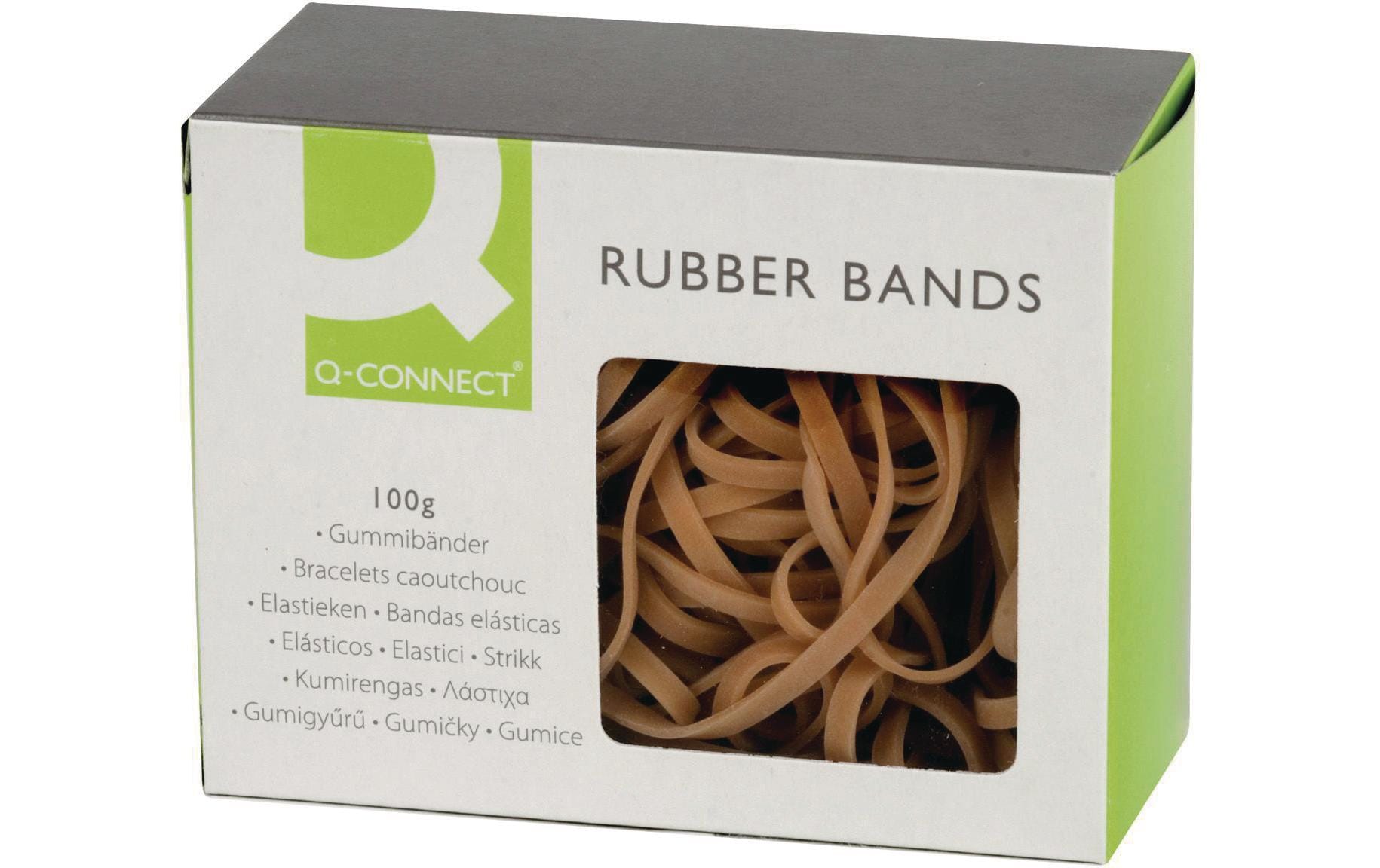 Connect Gummiband Nr. 38 braun, 100g 3 x 150 mm, 55 Stk.