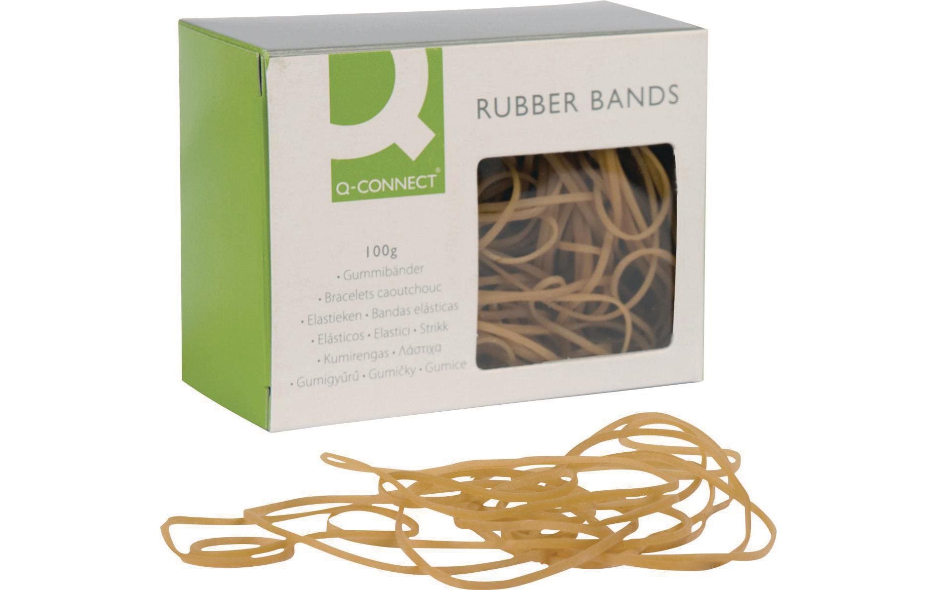 Connect Gummiband Nr. 75 braun, 100g 9 x 100 mm, 30 Stk.