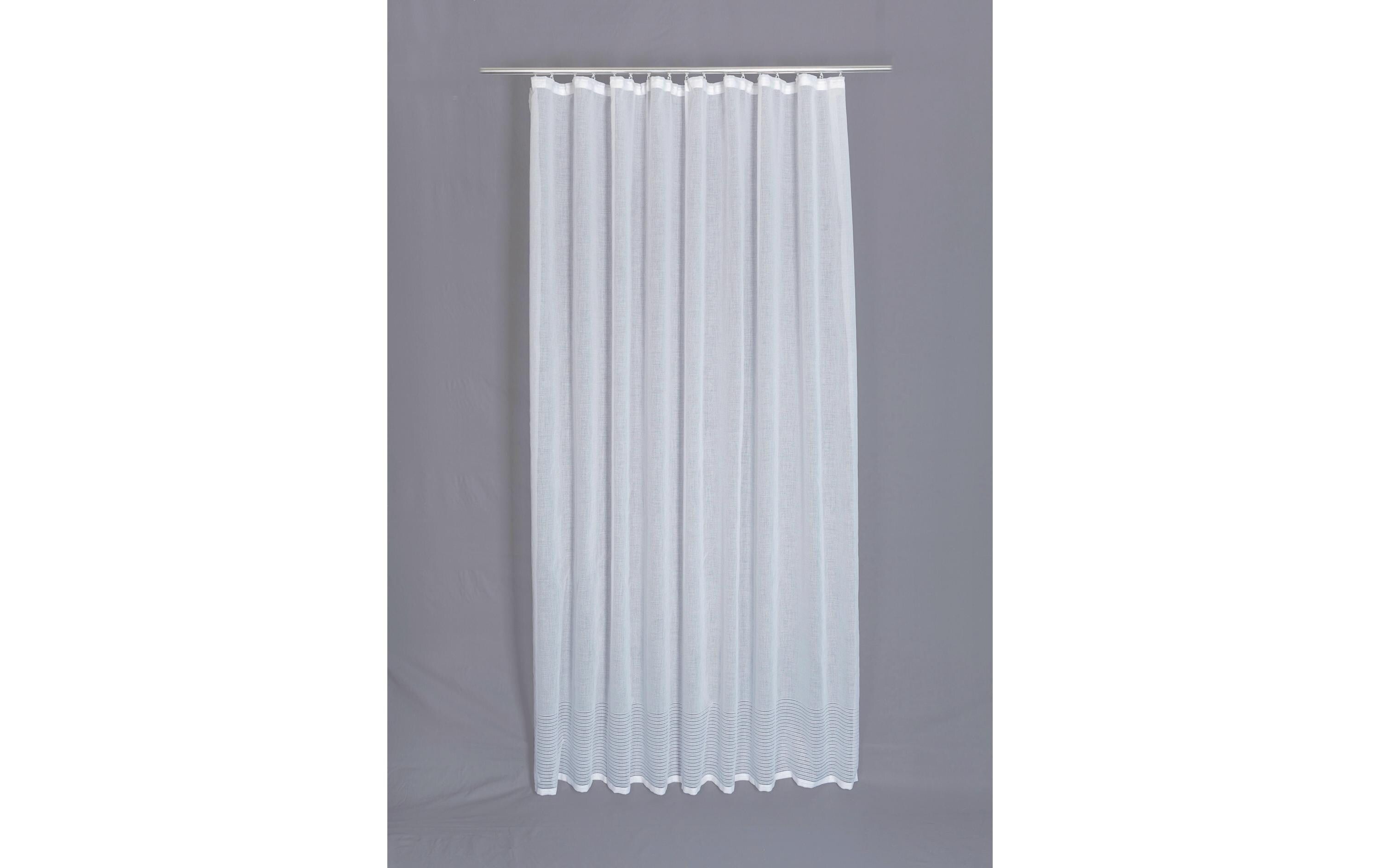 Stotz Gittertüll mit Gleitern Tag Mac 210 x 220 cm, weiss, 100 % PES