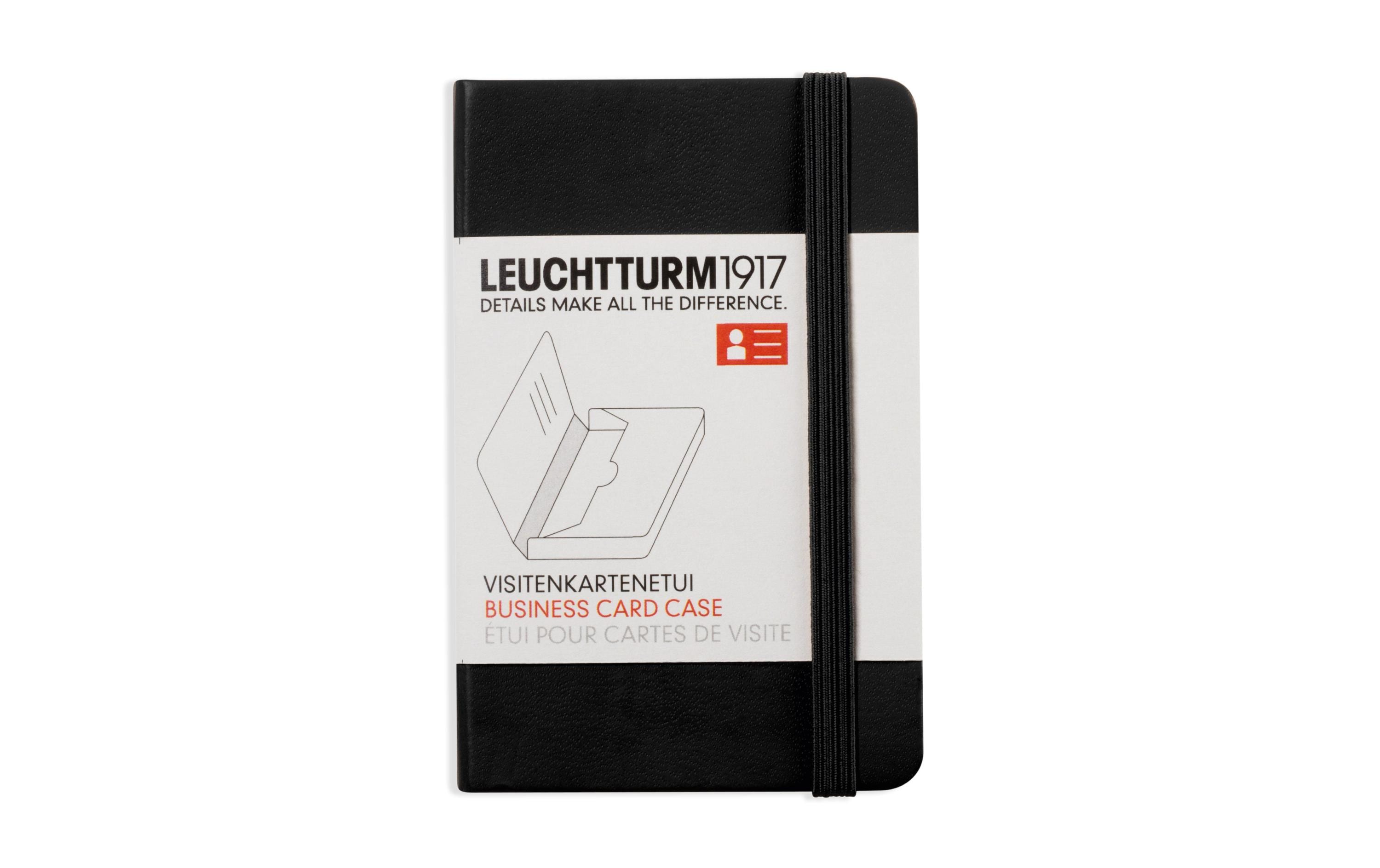Leuchtturm Visitenkartenetui schwarz Grösse: 65 x 100 x 15 mm, für 25 Karten