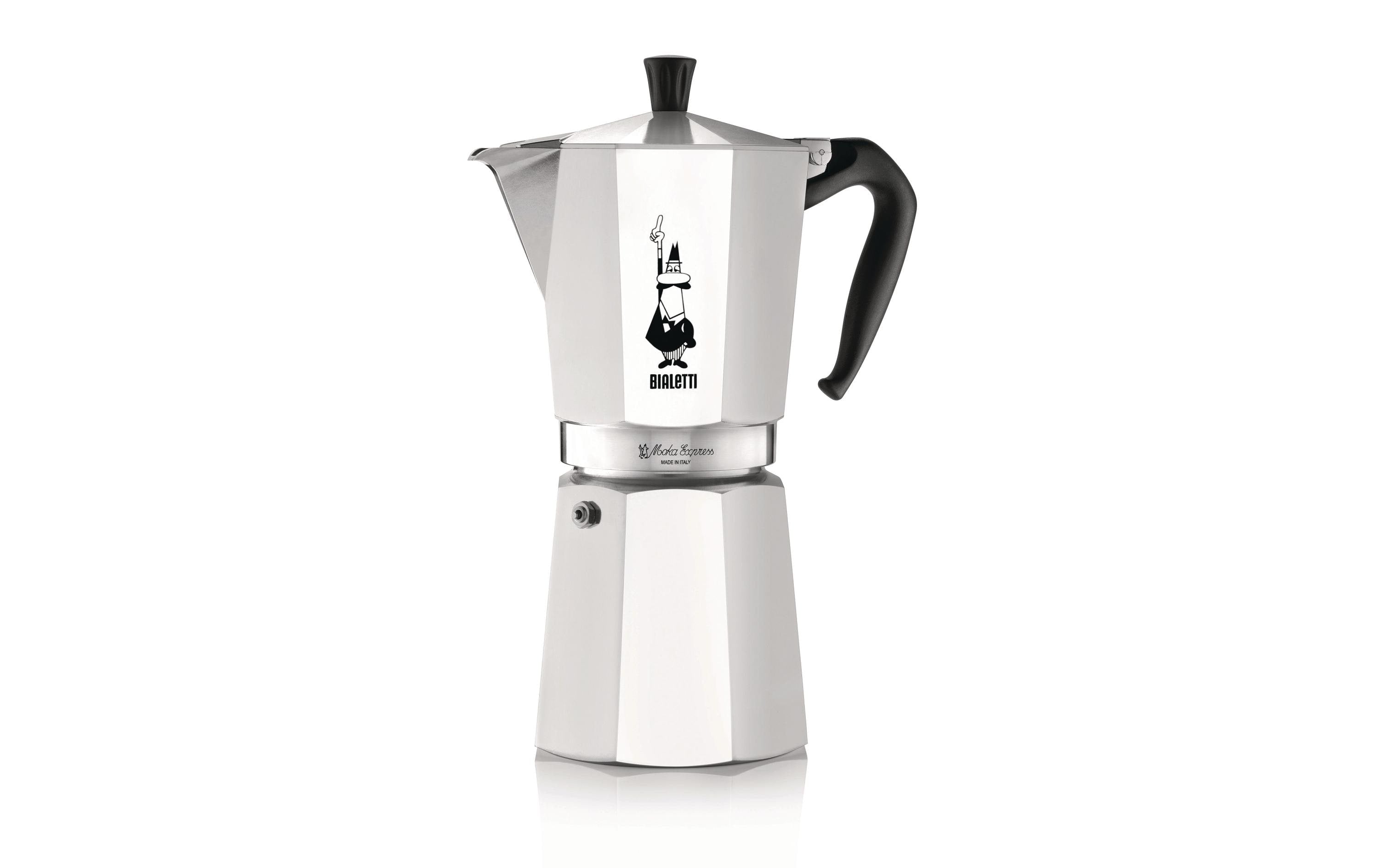 Bialetti Moka Express 12 Tassen Aluminium poliert