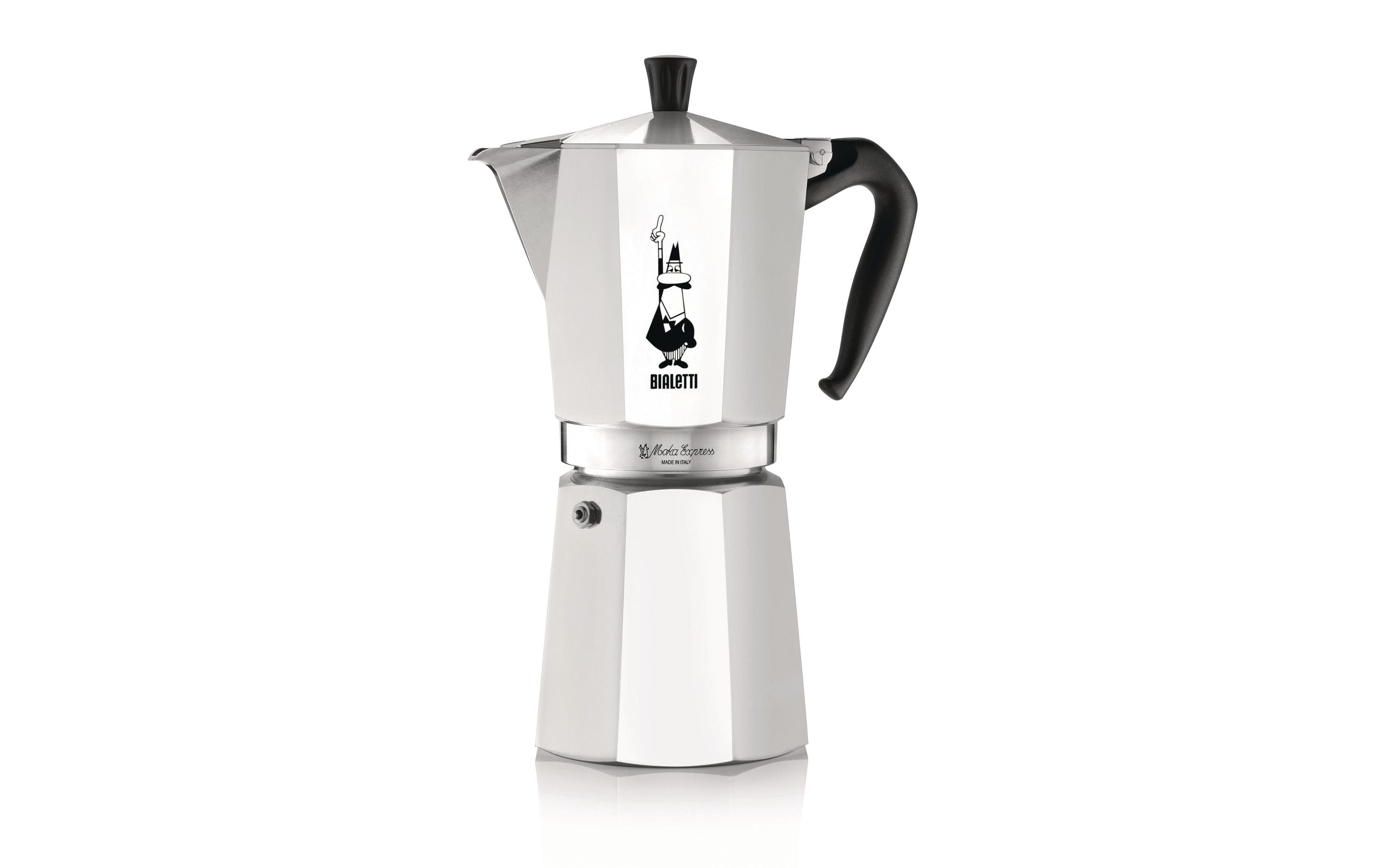 Bialetti Moka Express 18 Tassen Aluminium poliert