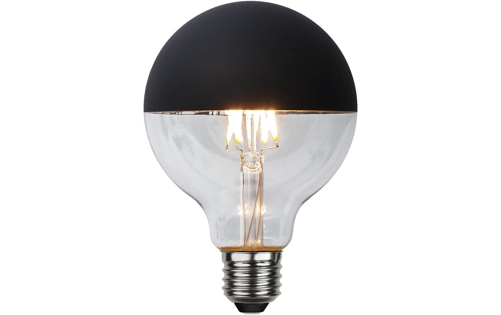 Star Trading G95 Top Coated schwarz E27, 260lm, 2.8W, 2600K, dimmbar