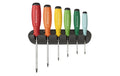 PB Schraubenziehersatz Swissgrip PB 8440 6-teilig mit Wandhalter, Rainbow