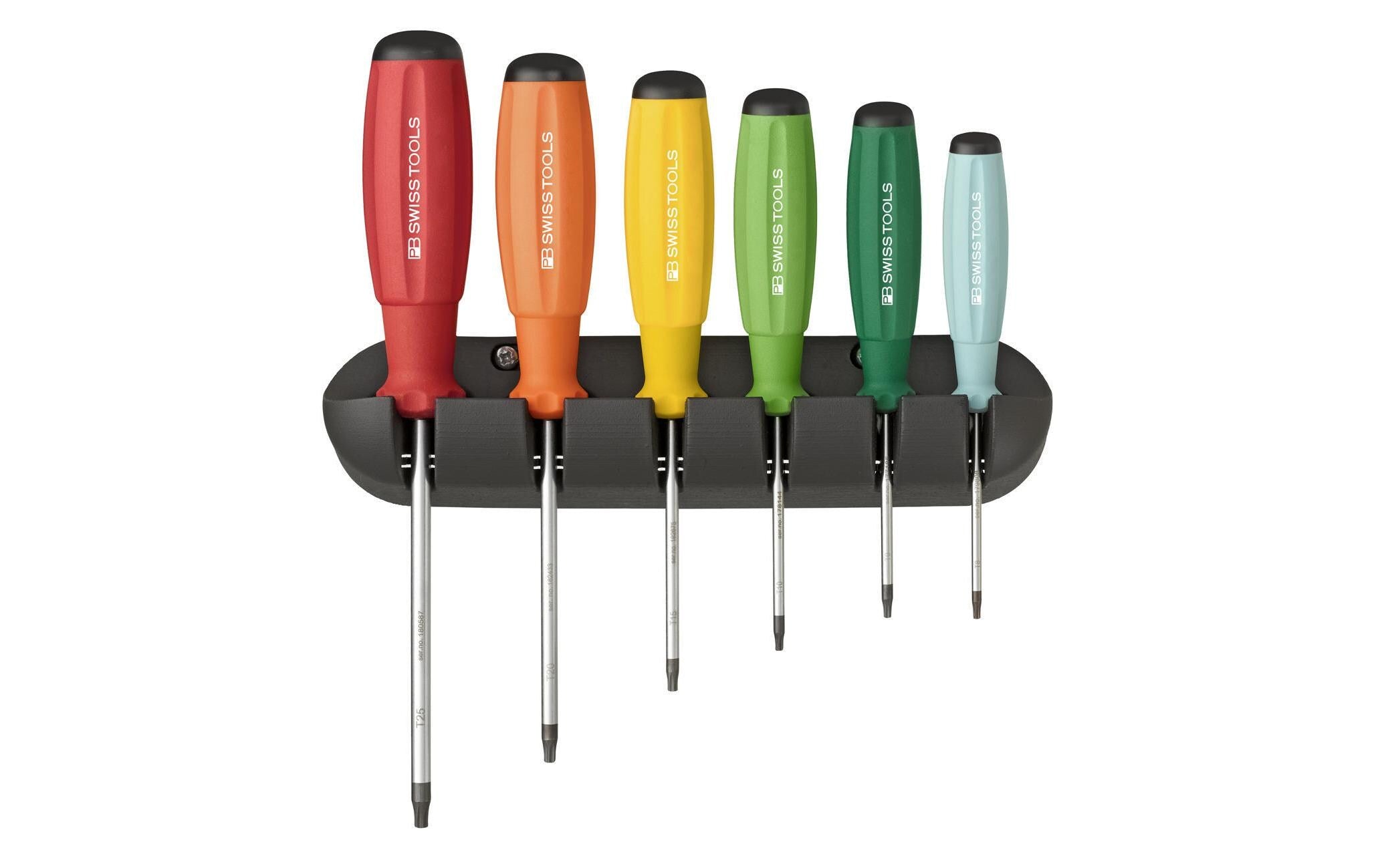 PB Schraubenziehersatz Swissgrip PB 8440 6-teilig mit Wandhalter, Rainbow