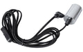 Kabelleuchte mit Switch 3.5M E27 Chrom Textilkabel schwarz, Indoor