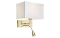 MARKSLOJD Savoy 1L Wandleuchte Messing 106308, 1x E27 60W, 1xLED 3W, Nicht Dimmbar