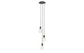 MARKSLOJD Sky 3L Pendelleuchte Rund Schwarz 106334, 3x E27 60W, Dimmbar