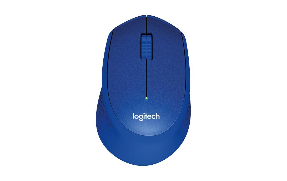 Logitech M330 Silent Plus Mouse blue USB 2.4GHz