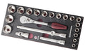 Completo EVA3 4903-03 Steckschlüsselsatz 22-t. EVA3 Steckschlüsselsatz 1/2"