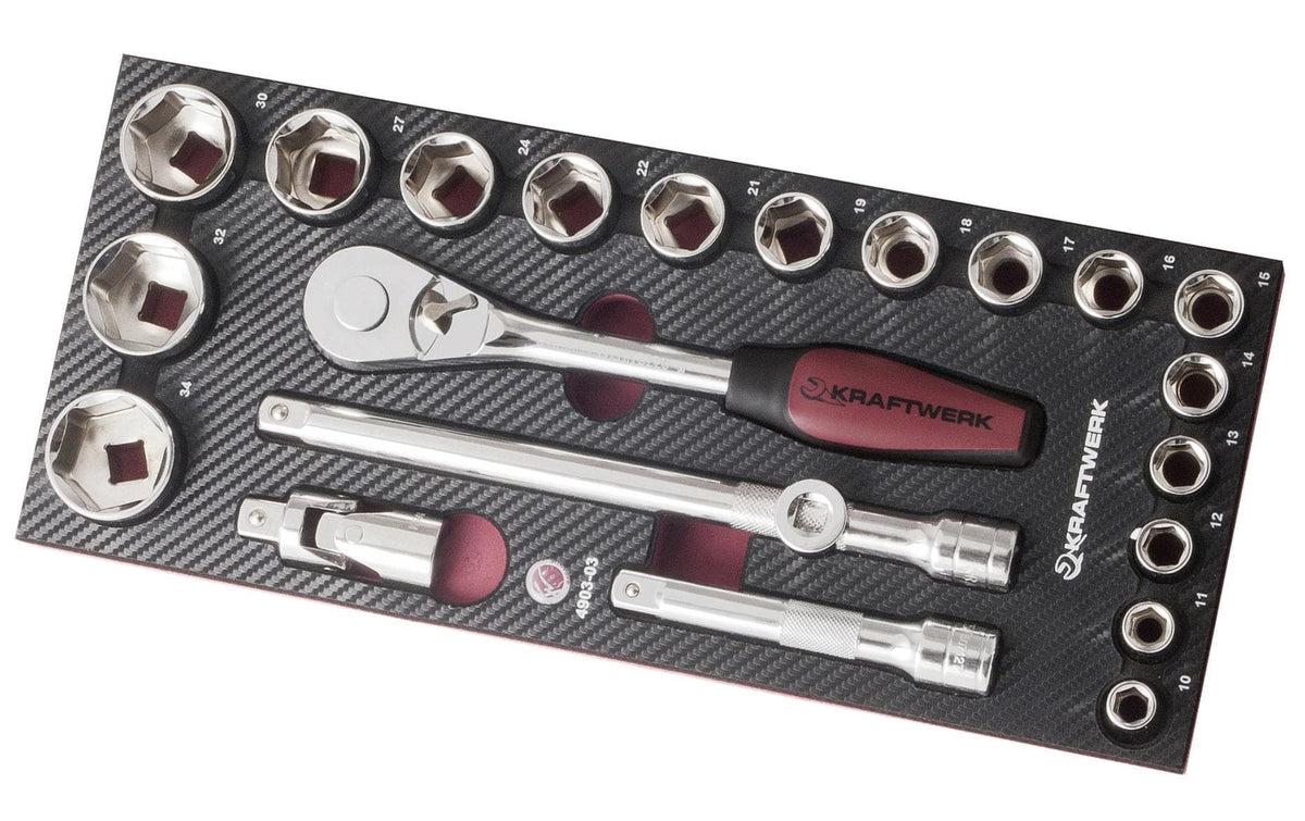 Completo EVA3 4903-03 Steckschlüsselsatz 22-t. EVA3 Steckschlüsselsatz 1/2"