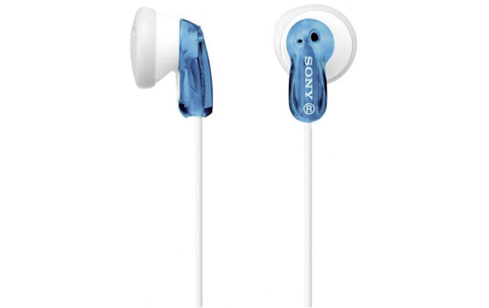 Sony Kopfhörer MDRE9LPL, blau In-Ear, transparent