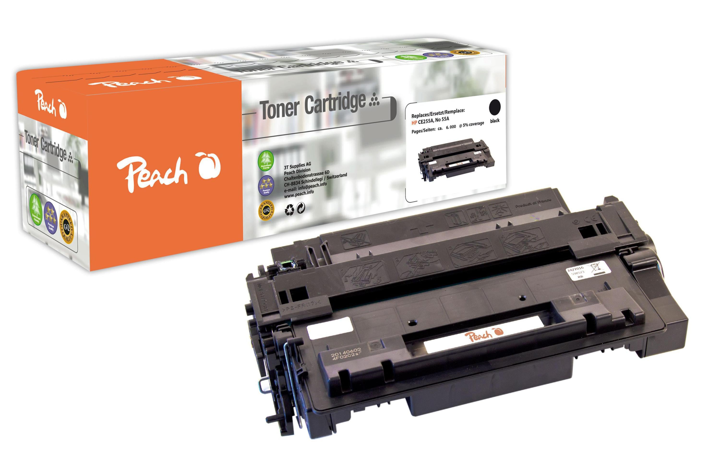 Peach Toner HP CE255A Nr. 55A black 6000 Seiten