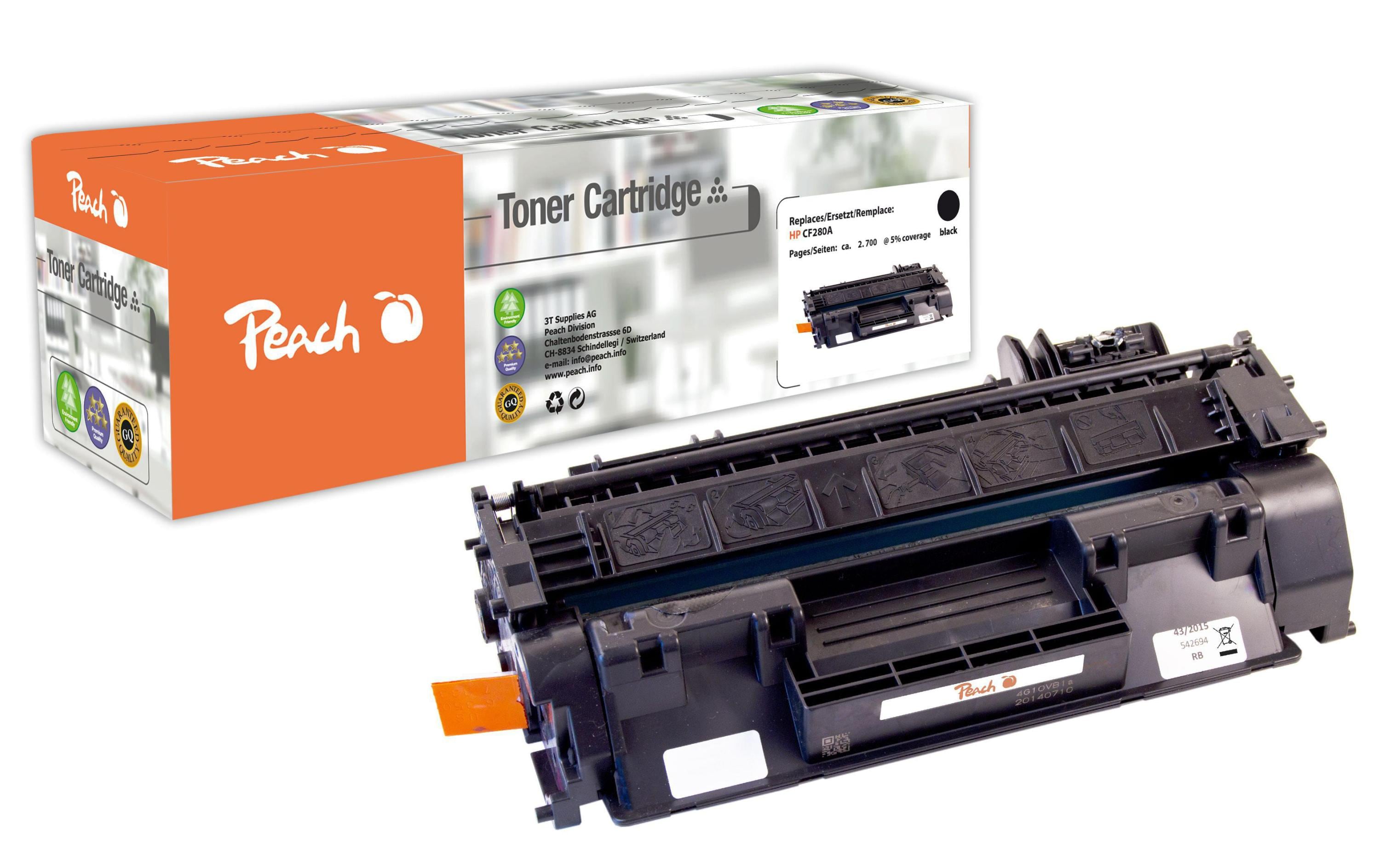 Peach Toner HP CF280A Nr. 80A black 2700 Seiten