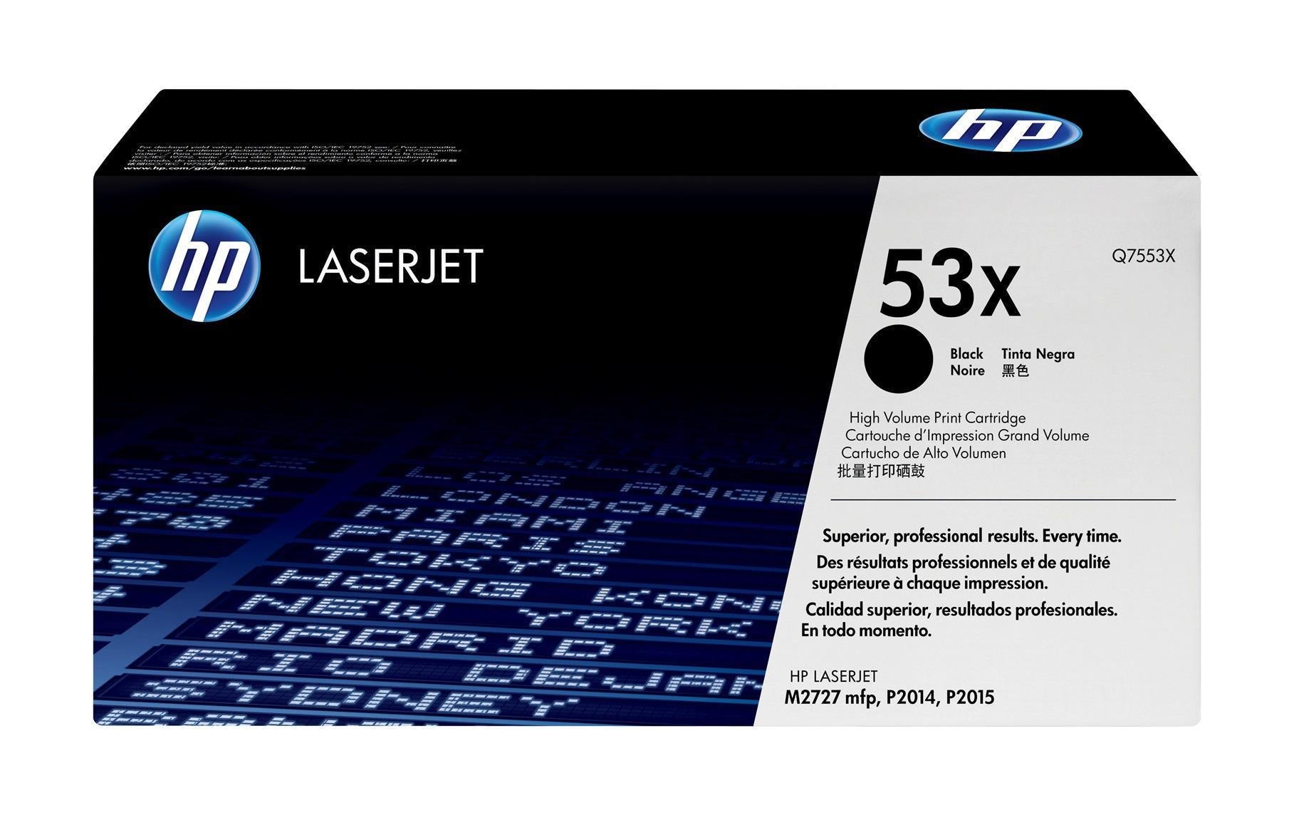 HP Toner 53X - Black (Q7553X) Seitenkapazität ~ 7'000 Seiten